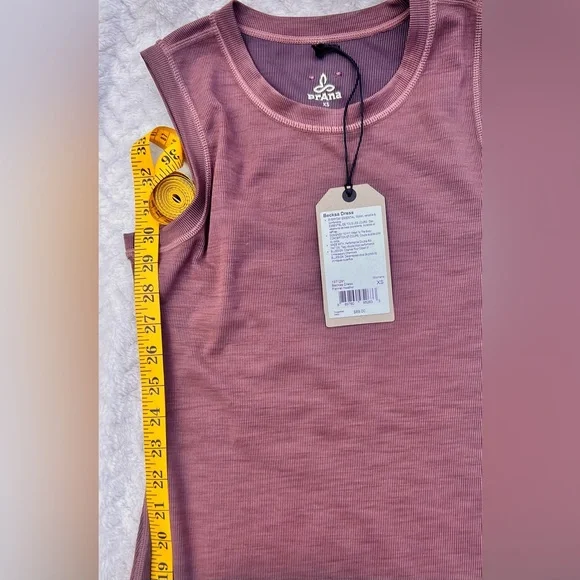 Prana Body Contour Becksa Mauve Dress NWT - Picture 5 of 8